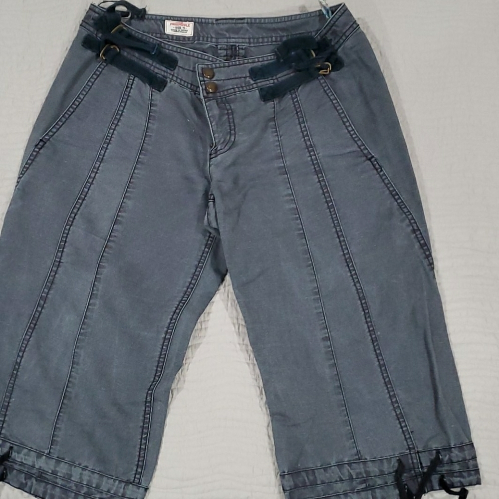 Free People Cropped Capri Shorts Pants